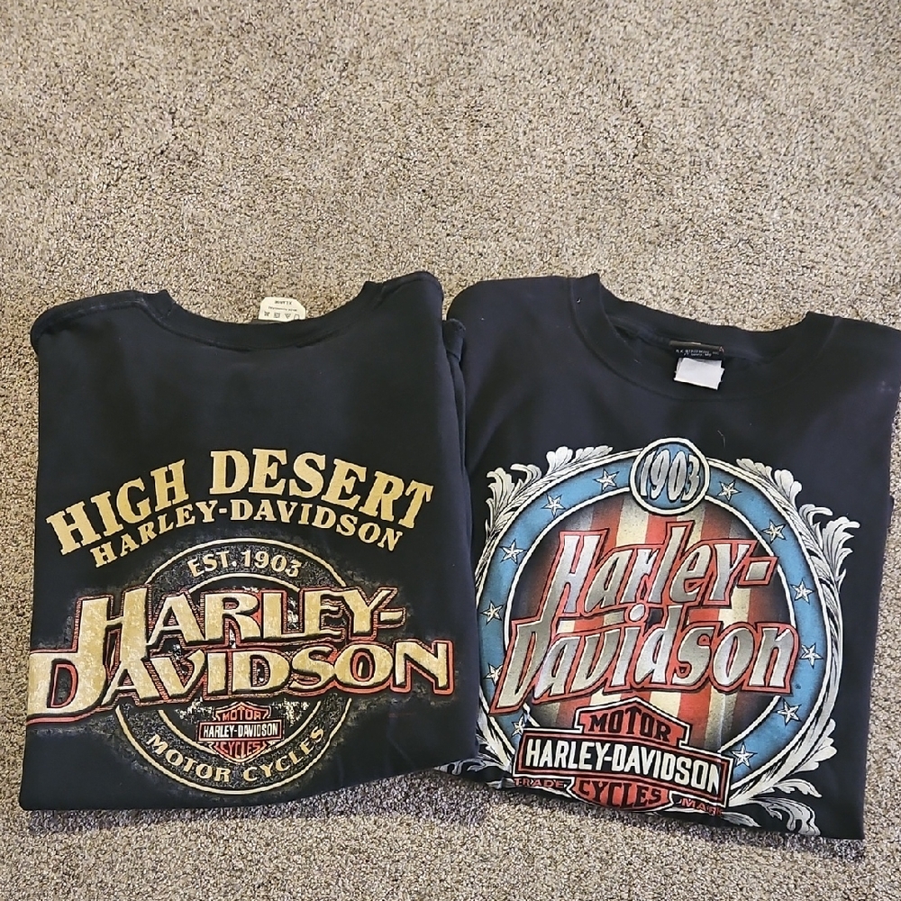 Lot Of 2 Harley-Davidson T-shirts XL